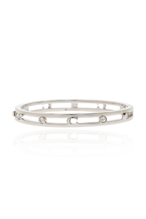 Bracelet with logo and shimmering crystals