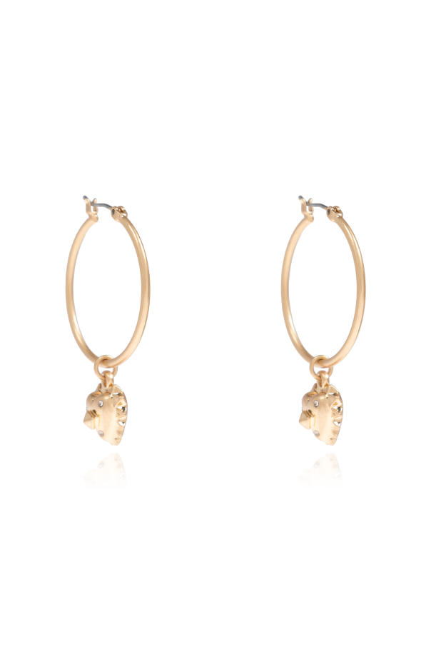 Earrings with heart-shaped pendant, zdjęcie 1 Earrings with heart-shaped pendant od AllSaints