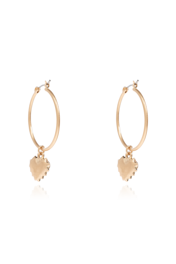 AllSaints Earrings with heart-shaped pendant