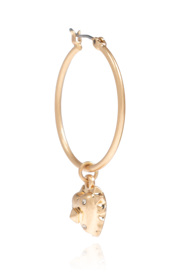 AllSaints Earrings with heart-shaped pendant