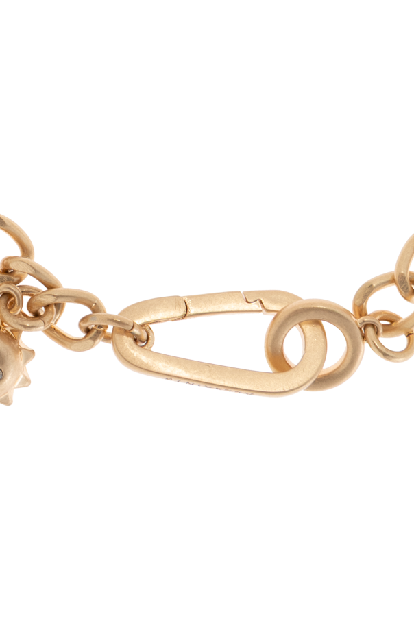 AllSaints Pulsera con colgante en forma de corazón