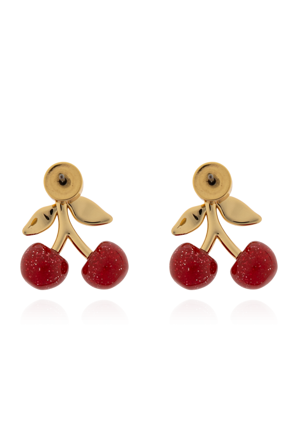Coach Cherry motif earrings