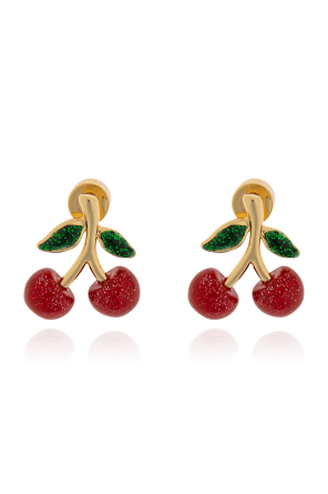 Cherry motif earrings
