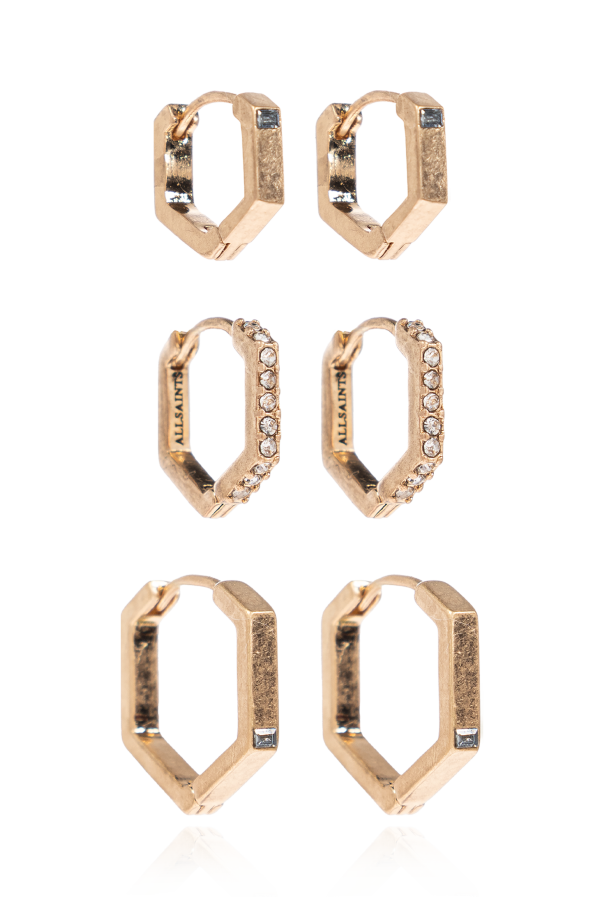 Set of three pairs of earrings od AllSaints