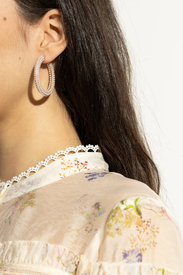 AllSaints Round earrings with pearls