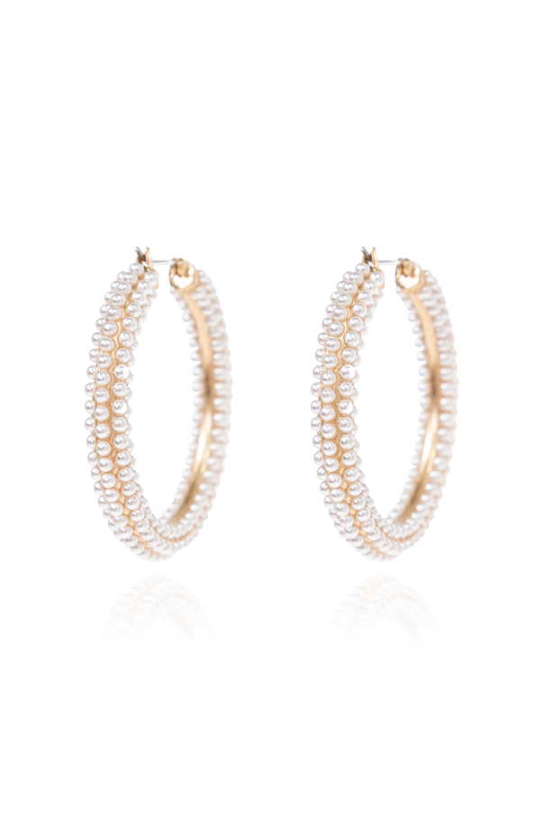 AllSaints Round earrings with pearls