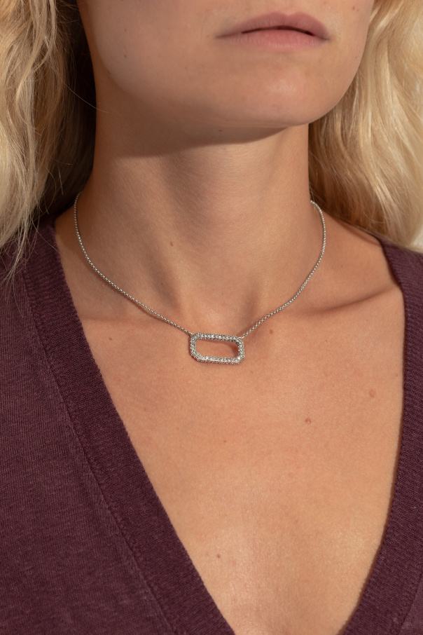 AllSaints Necklace with a pendant featuring sparkling crystals