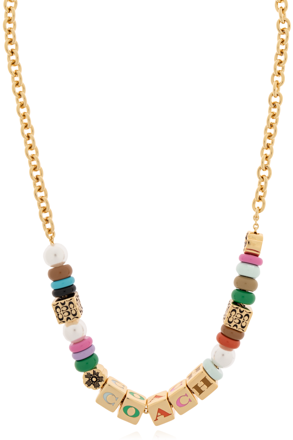 Necklace with colorful appliqués od Coach