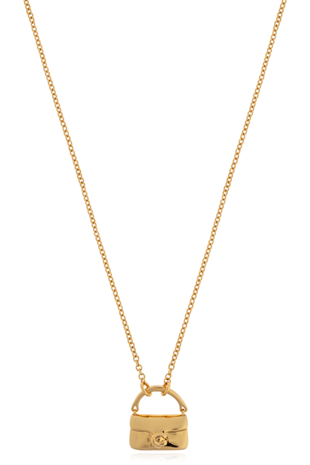 Necklace with a bag-shaped pendant od Coach