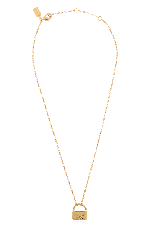 Coach Necklace with a bag-shaped pendant