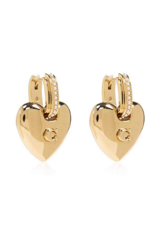 Brass earrings od Coach