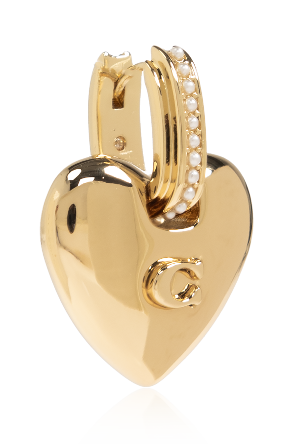 Coach Pendientes de latón