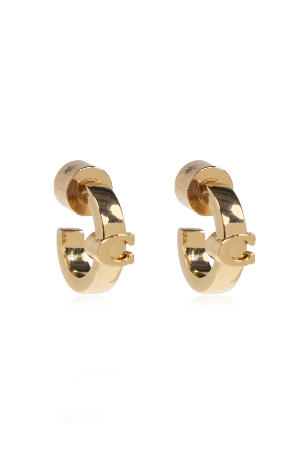 Brass earrings od Coach