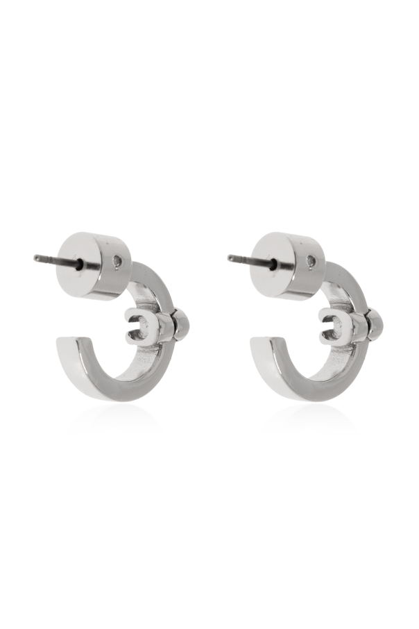 Coach Messing-Ohrringe