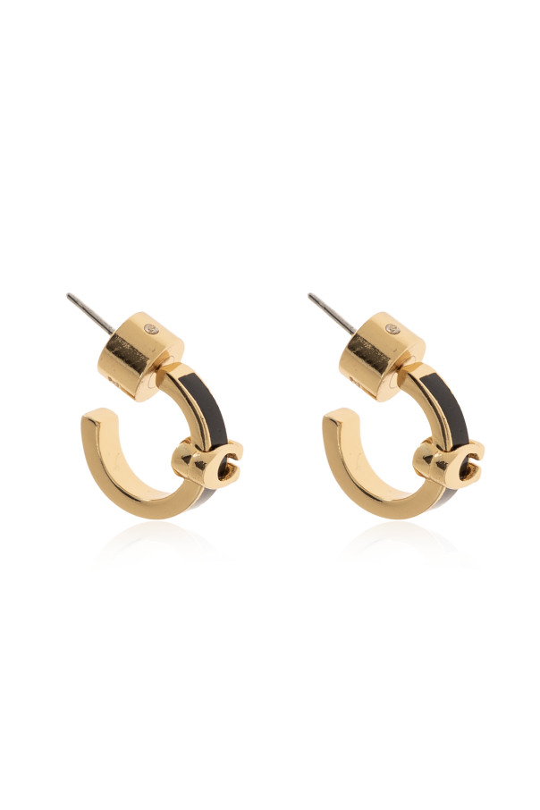 Brass earrings od Coach