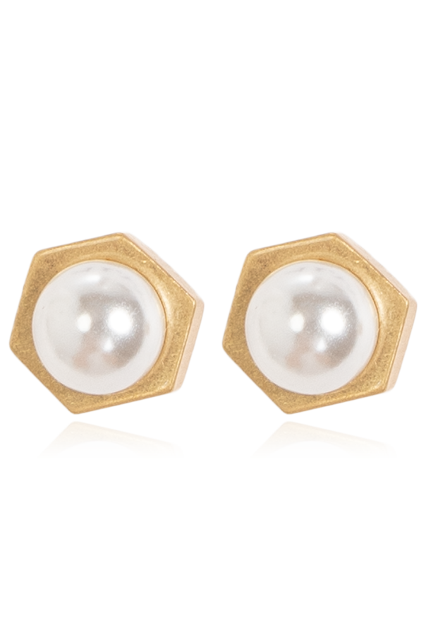 Earrings with glass pearl od AllSaints