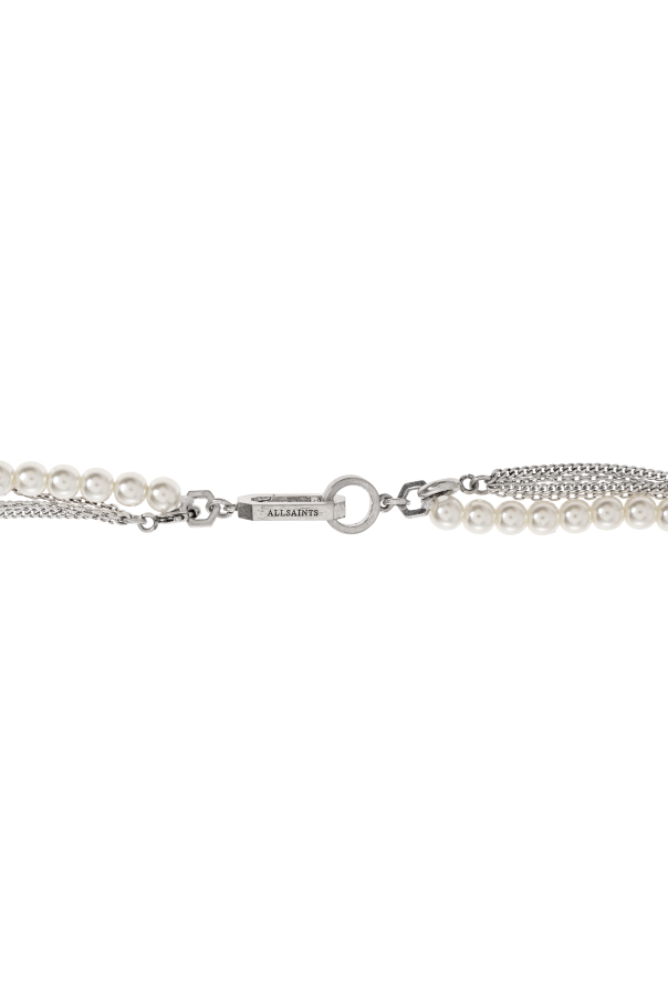 AllSaints Necklace with glass pearls