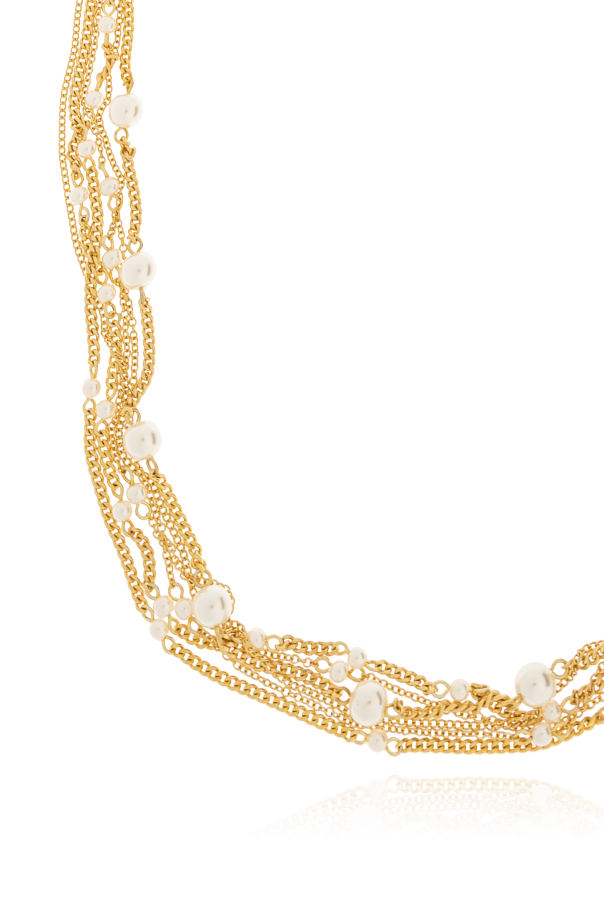 AllSaints Necklace with glass pearls