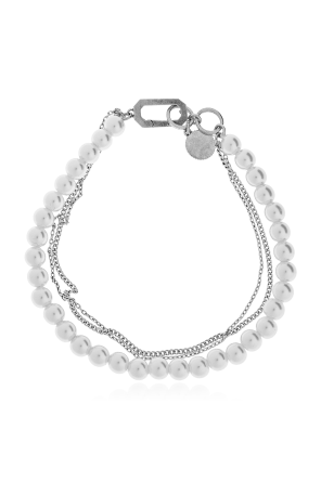 Bracelet with glass pearls