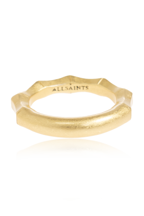 Ring with engraved logo