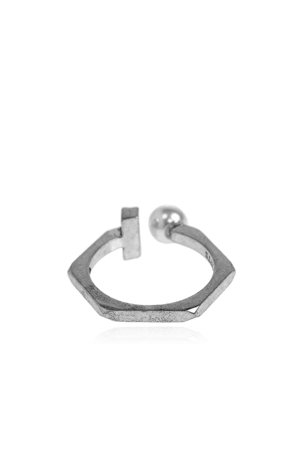 AllSaints Ring with glass pearls
