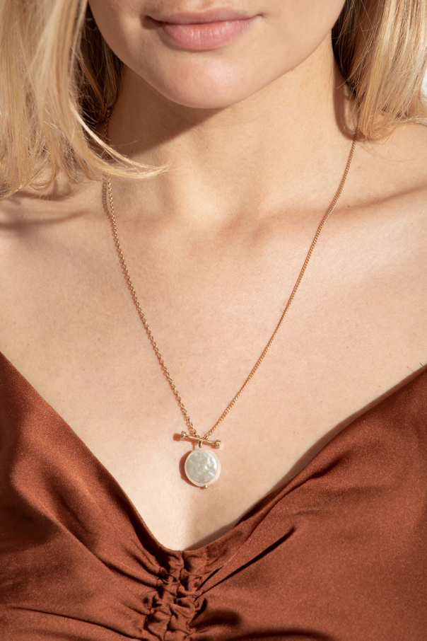 AllSaints Pearl-embellished necklace
