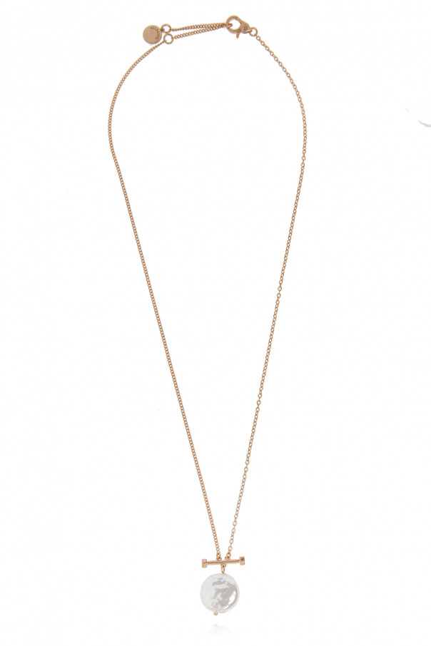 AllSaints Pearl-embellished necklace