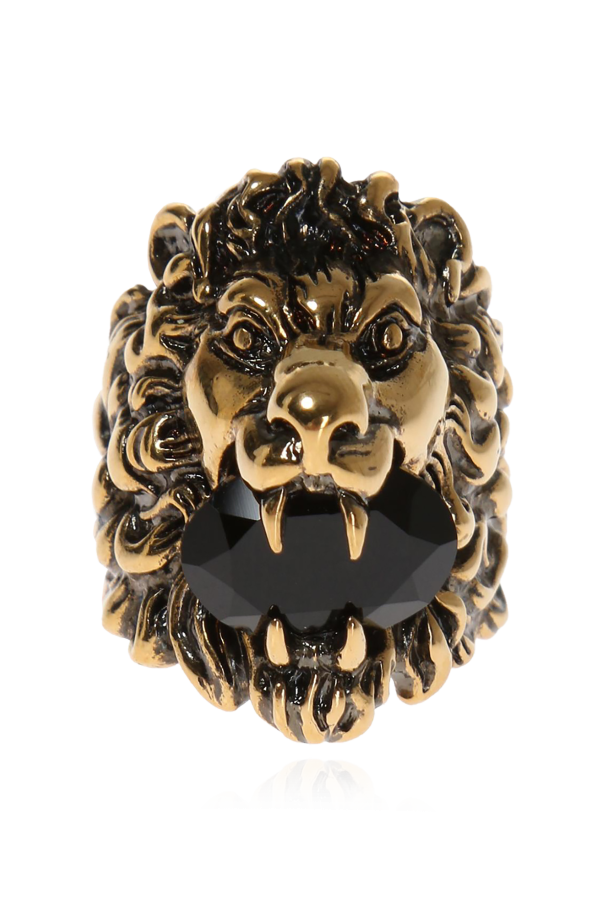 Gucci Pierścień w kształcie głowy lwa