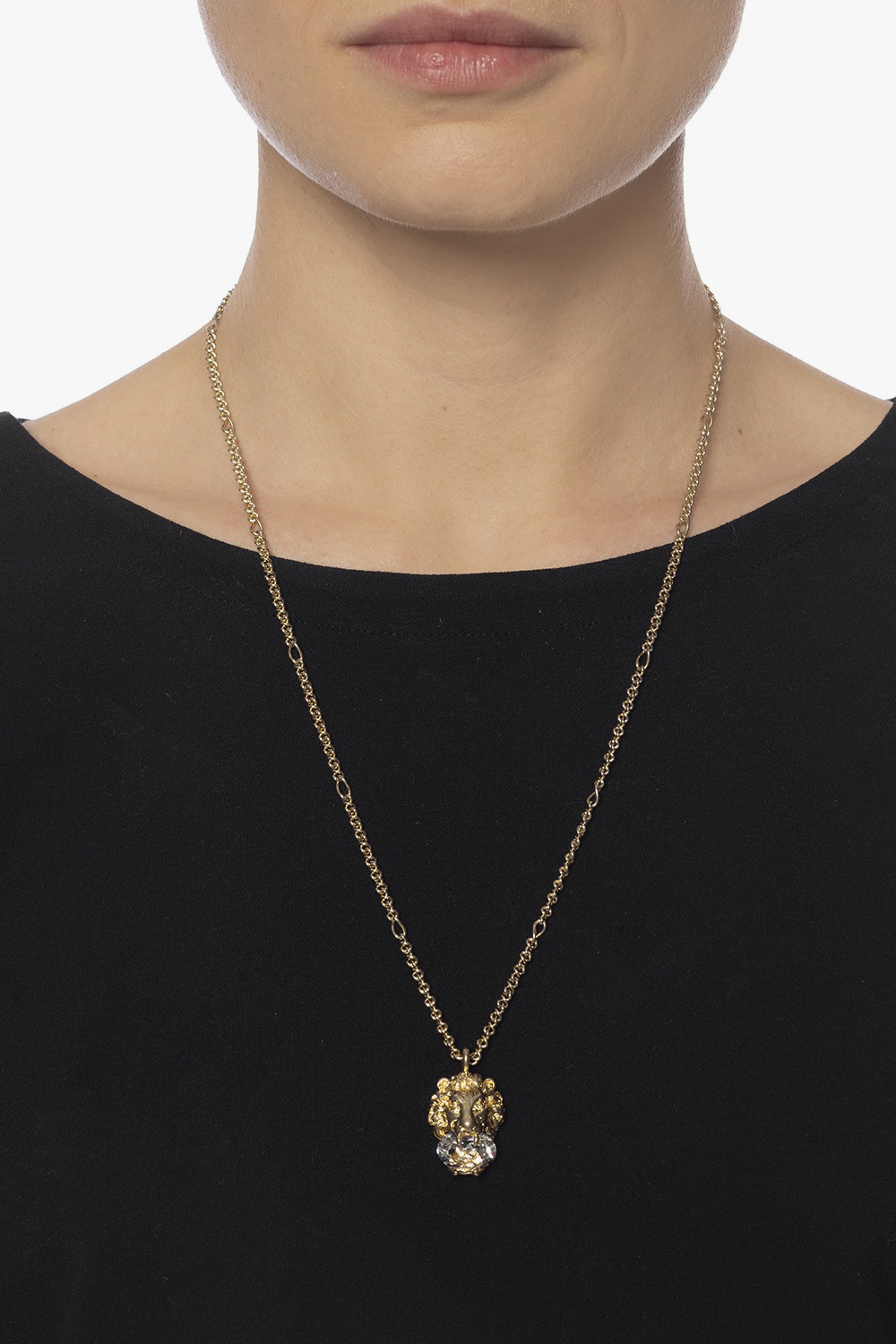 Gold Lion head necklace Gucci - Vitkac Spain