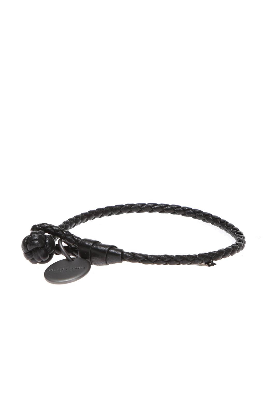 Black Leather bracelet Bottega Veneta - Vitkac HK