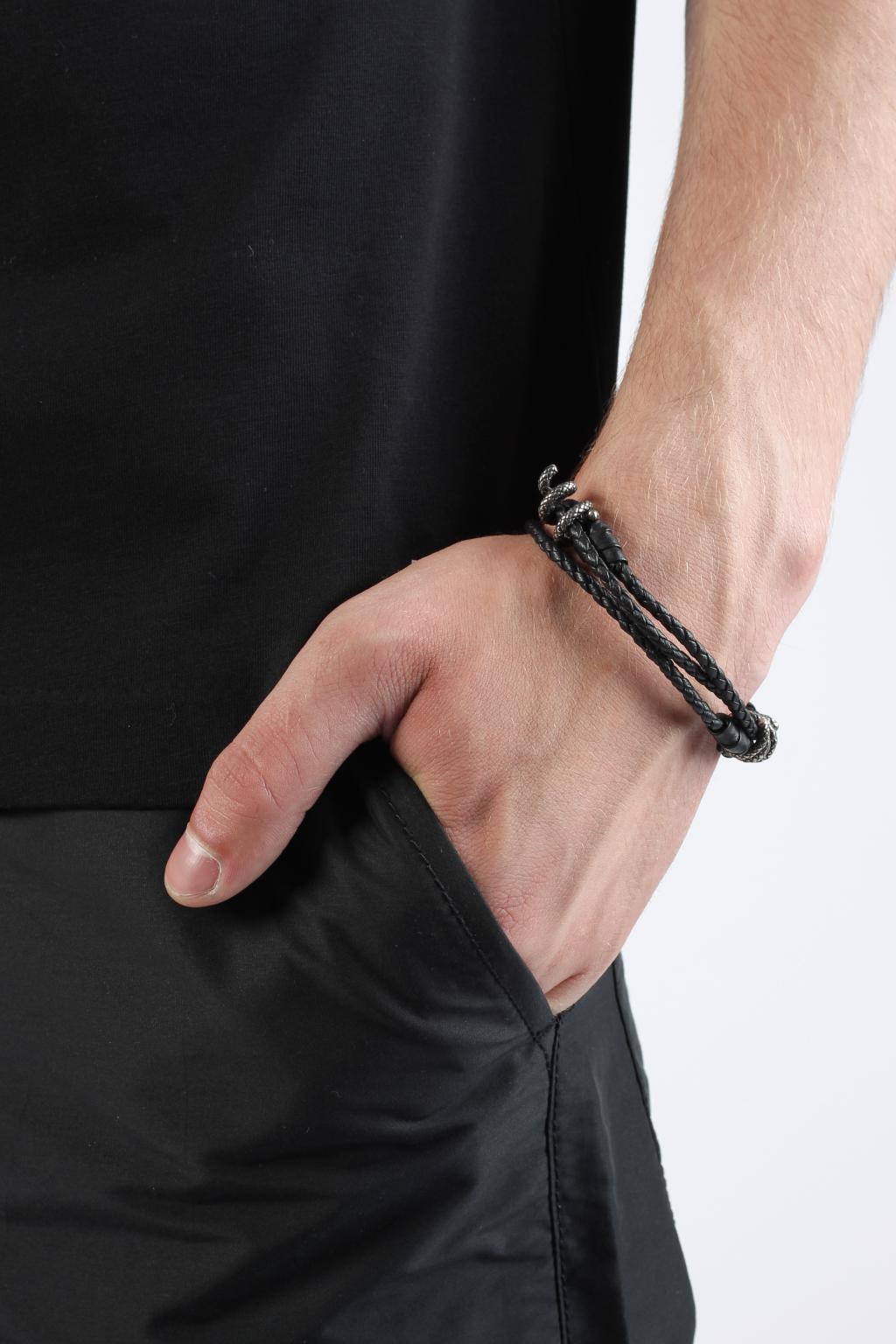 Bottega Veneta Leather bracelet, Men's Jewelery