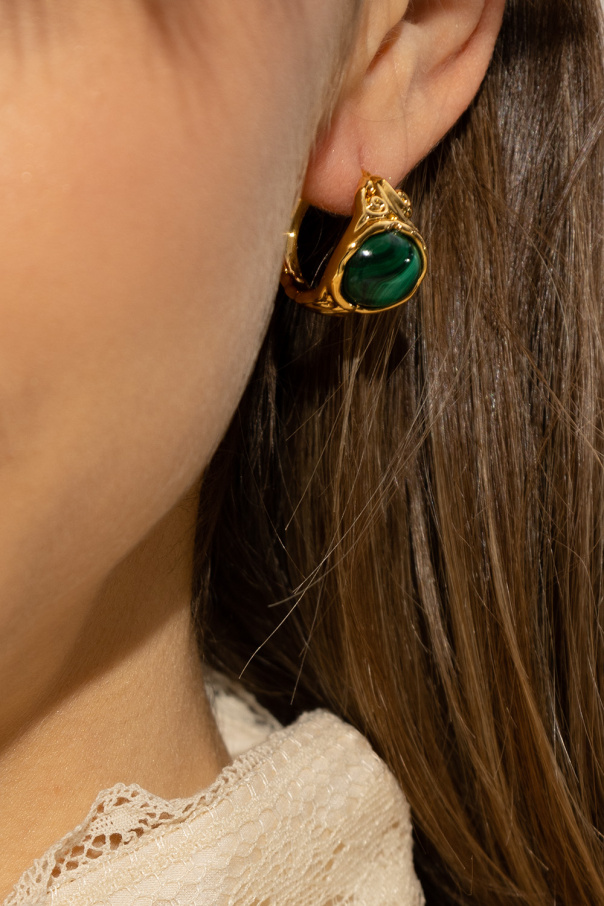 Zimmermann Gold-plated earrings with semi-precious stone