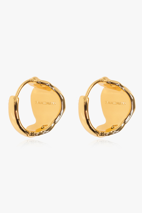Zimmermann Gold-plated earrings with semi-precious stone
