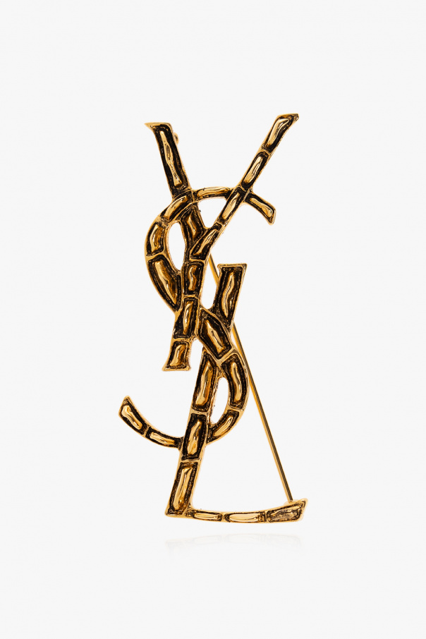 Logo brooch od Saint Laurent