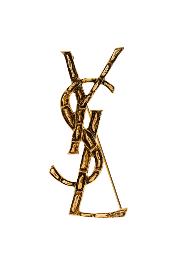 Saint Laurent Logo brooch