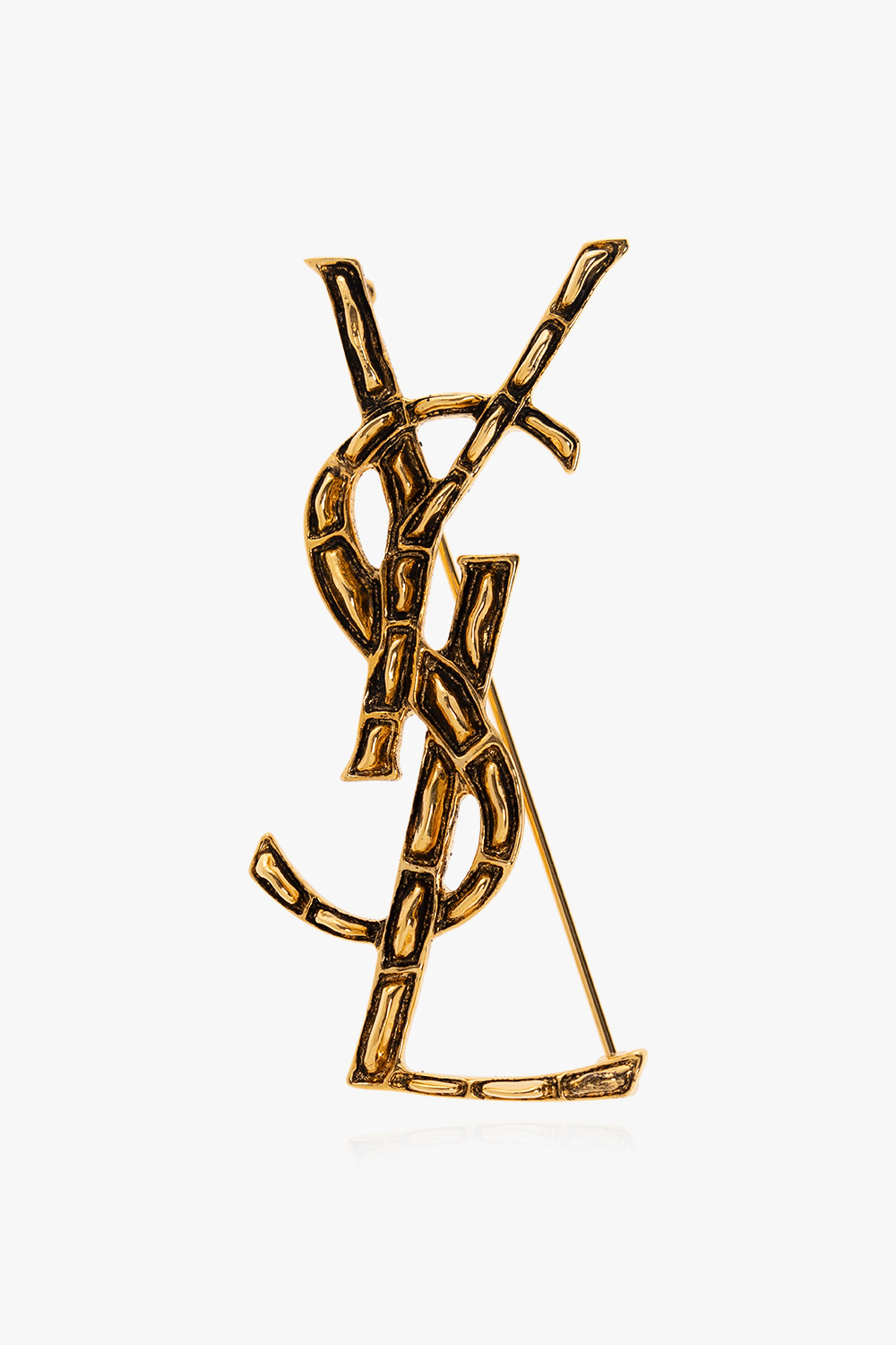 Saint Laurent Logo brooch