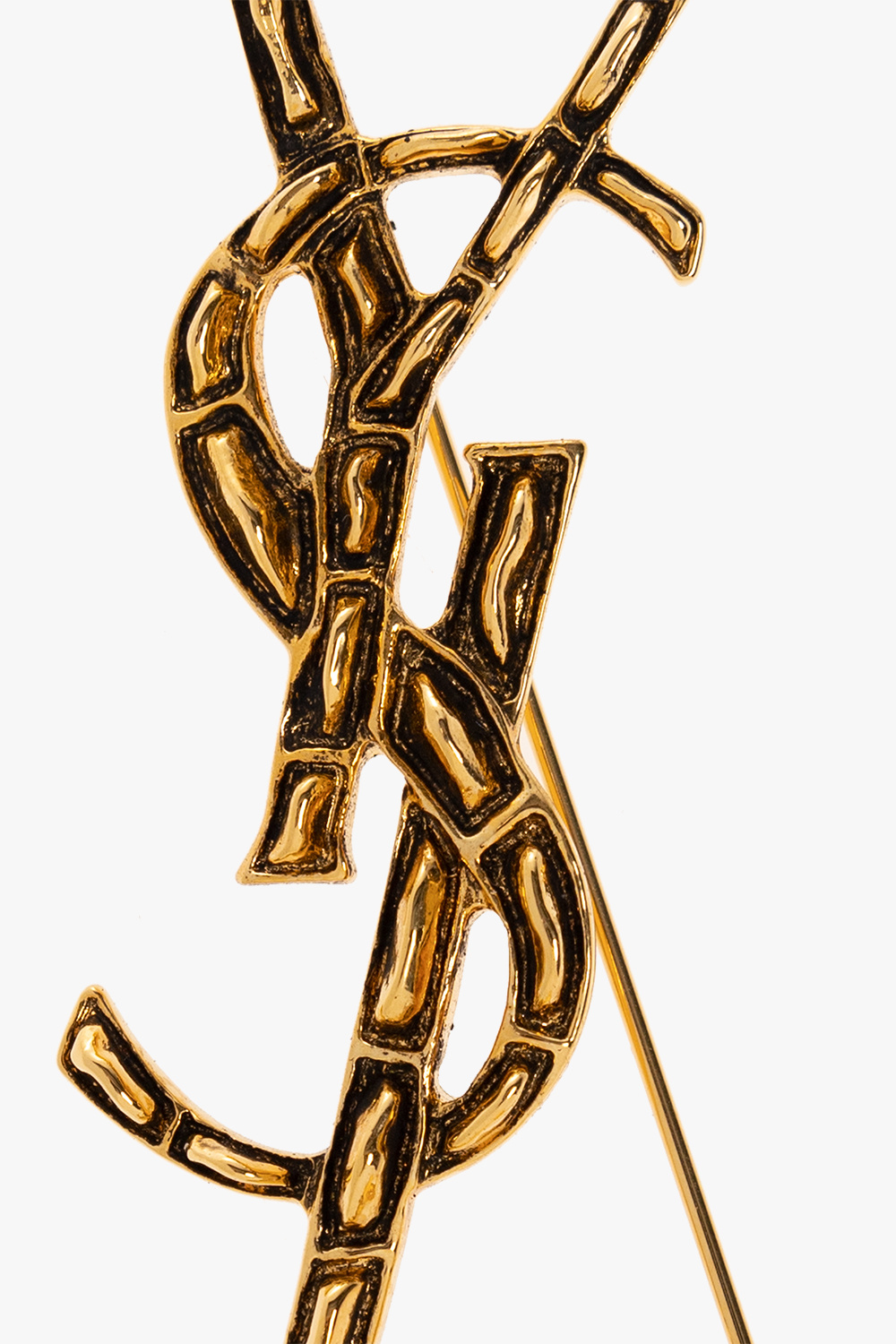 Saint Laurent Logo brooch