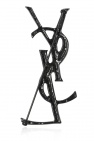 Saint Laurent BLACK Brooch with logo