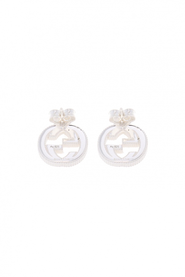 Gucci Silver earrings with logo