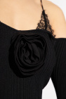 Blumarine BLACK Flower-shaped brooch