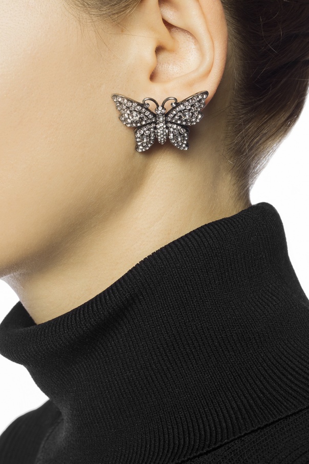 butterfly gucci earrings