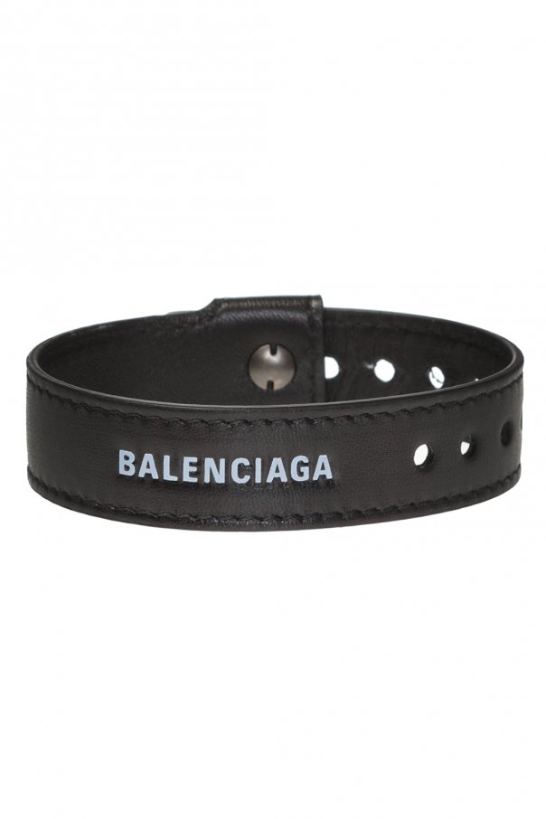sko Udsøgt Overflødig Black Leather bracelet Balenciaga - Vitkac TW