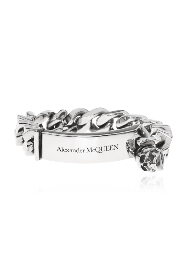 Alexander McQueen Bransoleta z motywem czaszki