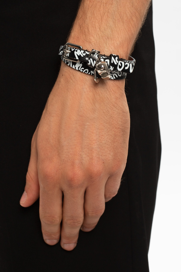 Alexander McQueen Double-wrap bracelet with logo
