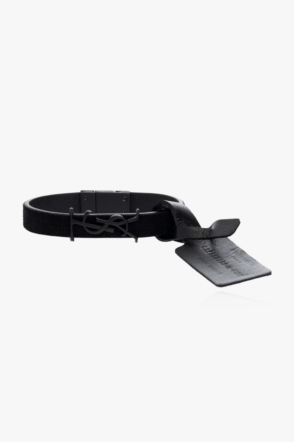 Saint Laurent Suede bracelet with logo