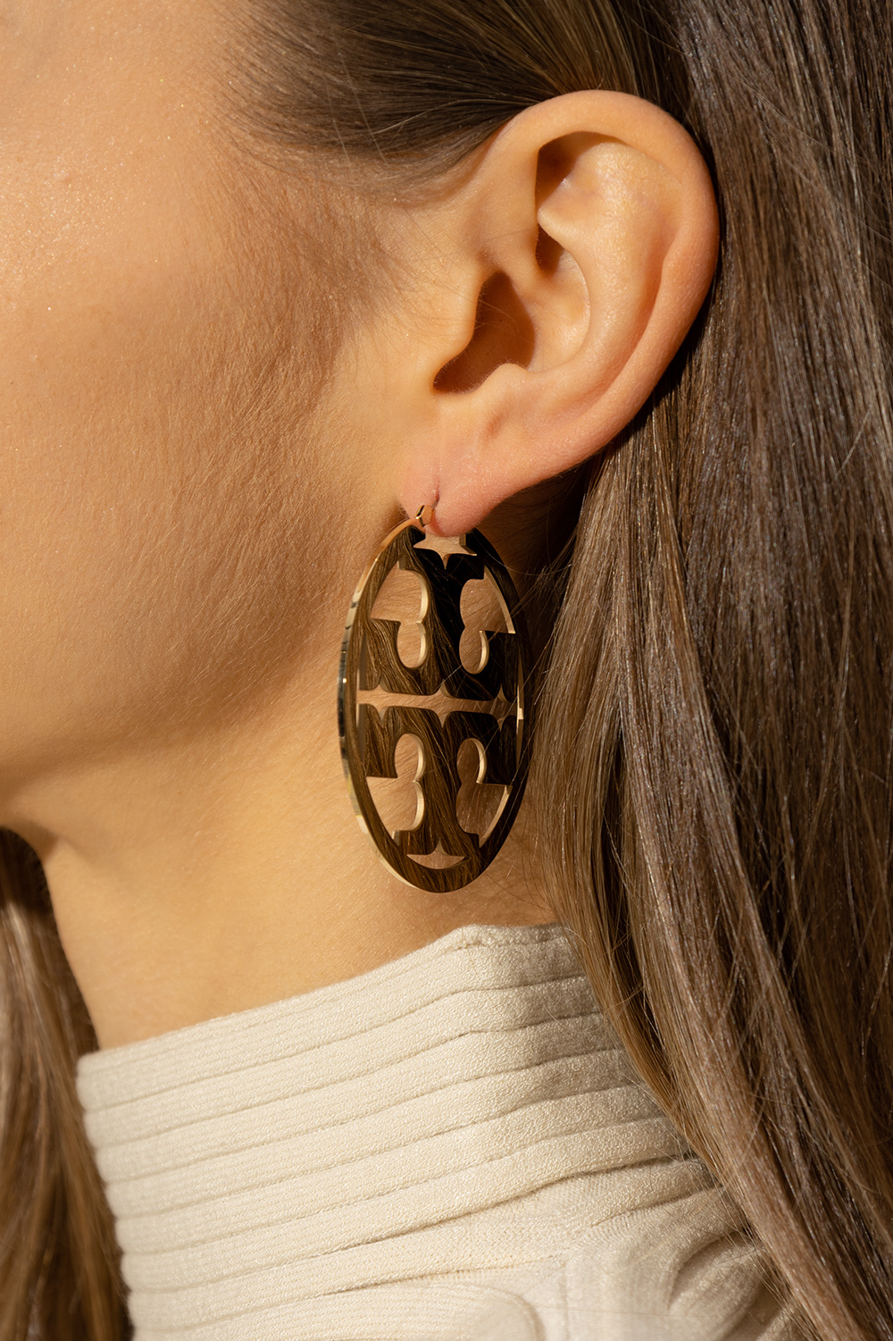 Tory Burch ‘Miller’ logo-shaped earrings