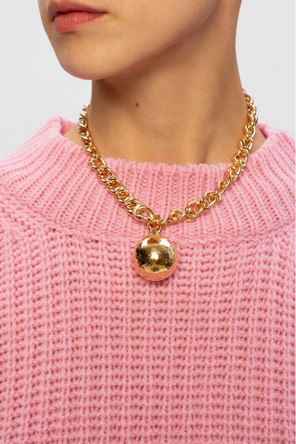 Bottega Veneta Necklace with round pendant