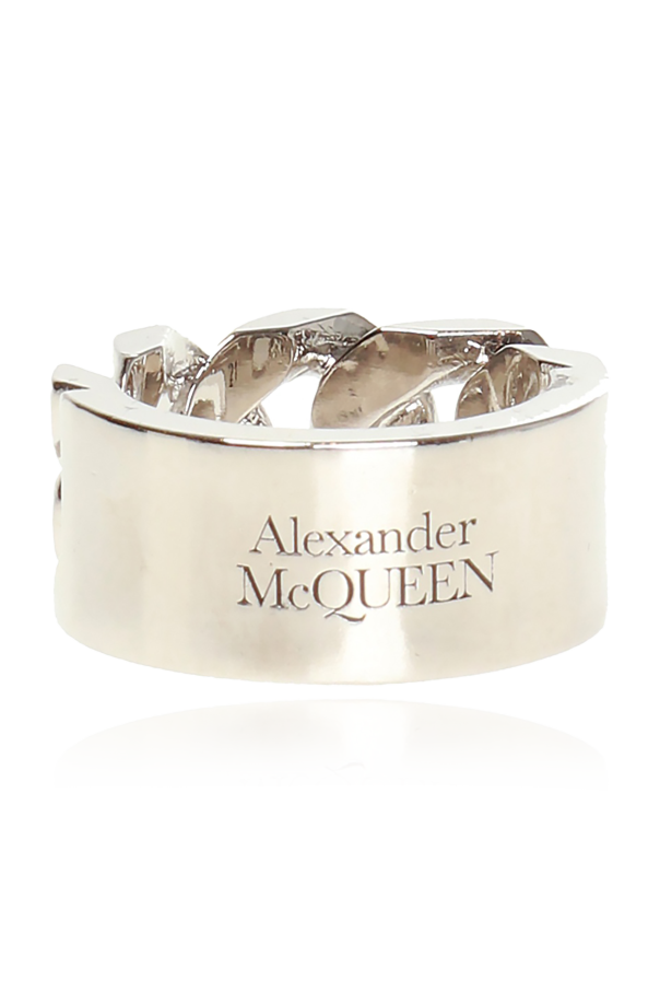 Alexander McQueen Pierścień z logo