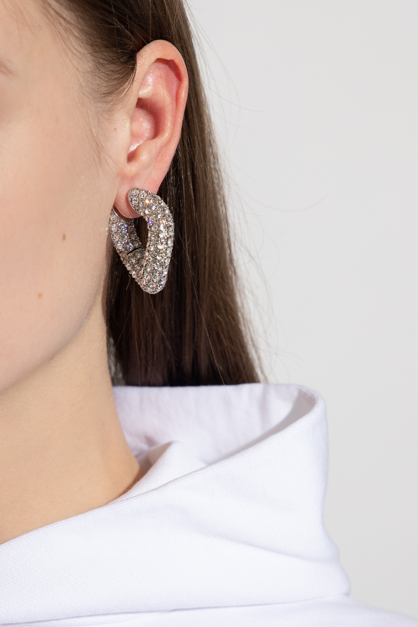 Balenciaga Crystal-bejewelled earrings