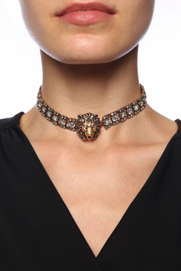 Gucci Lion head choker | Women's 